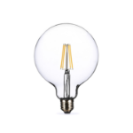 electriQ Dimmable Smart Wifi Large Filament Globe Bulb E27 screw Base - Clear finish - Alexa & Googl