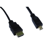 Cables Direct 1.0MTR HDMI TO MICRO D V1.4 - BLACK HDMI cable