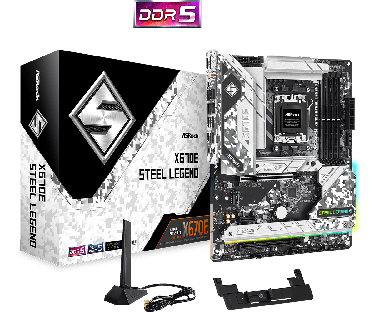 Image of Asrock X670E Steel Legend AMD X670 Socket AM5 ATX