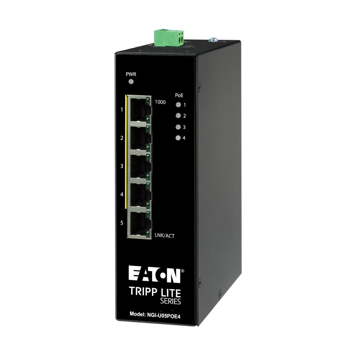 Eaton NGI-U05POE4 5-Port PoE+ Network Switch Eaton NGI-U05POE4 5-Port PoE+ Network Switch