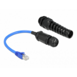 DeLOCK 66809 netwerkkabel Zwart, Blauw 0,25 m Cat6 SF/UTP (S-FTP)