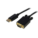StarTech.com 15 ft DisplayPort to VGA Adapter Converter Cable – DP to VGA 1920x1200 - Black