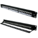 FDL 24 PORT CAT.6A SHIELDED PATCH PANEL - THROUGH COUPLER