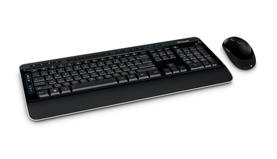 Image of Microsoft Wireless Desktop 3050 keyboard Mouse included RF...