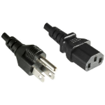 Microconnect PE110450 power cable Black 5 m Power plug type B C13 coupler