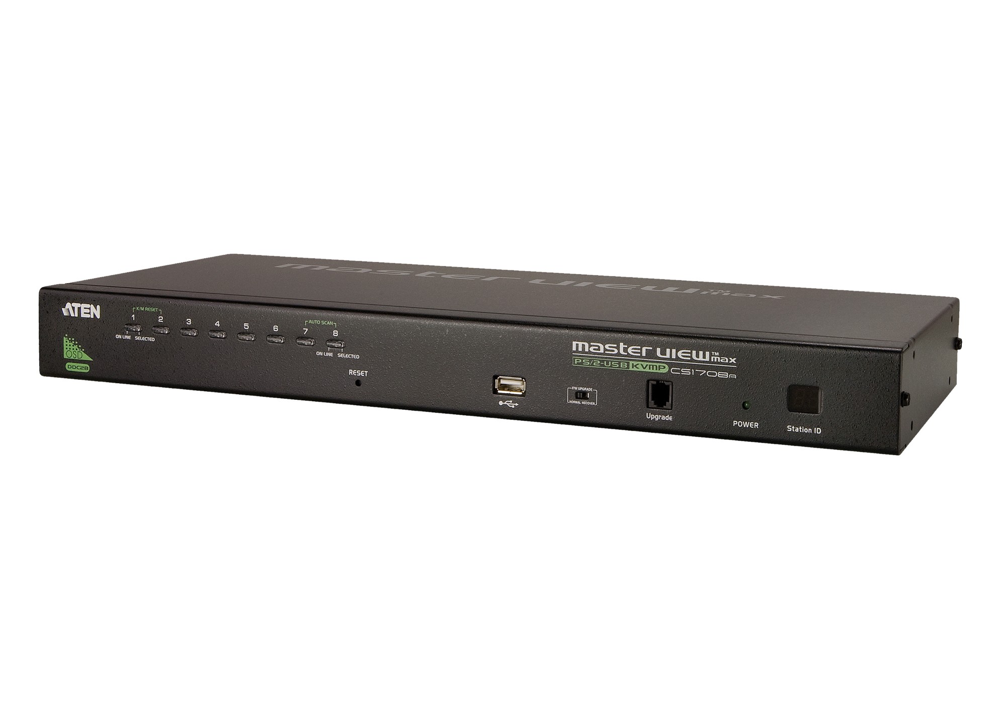 Aten Black Cs1708a Kvm Switch Rack Mounting