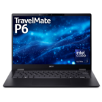 Acer TravelMate P6 14 AI TM P6 U7-256V 16GB 512GB 14" W11P Intel Core Ultra 7 Laptop 35.6 cm (14") WQXGA+ LPDDR5x-SDRAM SSD Wi-Fi 7 (802.11be) Windows 11 Pro Black