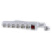 Mercodan 6-oule Schuko power srip,