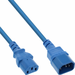 InLine B-16501B power cable Blue 1 m C13 coupler C14 coupler