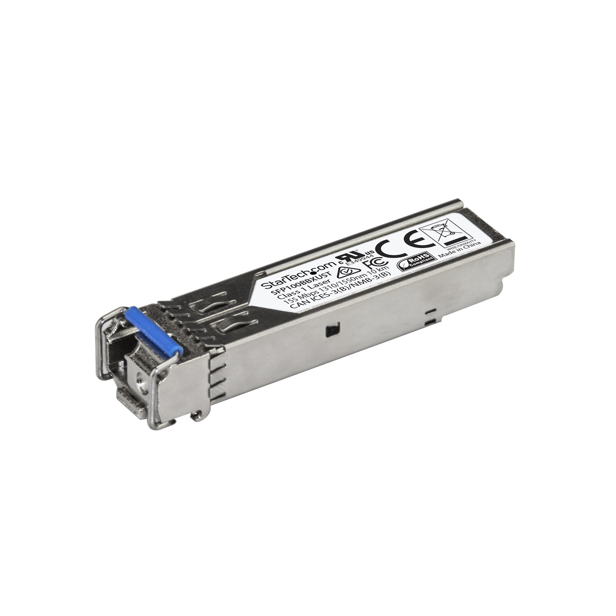 StarTech.com SFP100BBXUST Compatible 155M SFP 10 km Transceiver