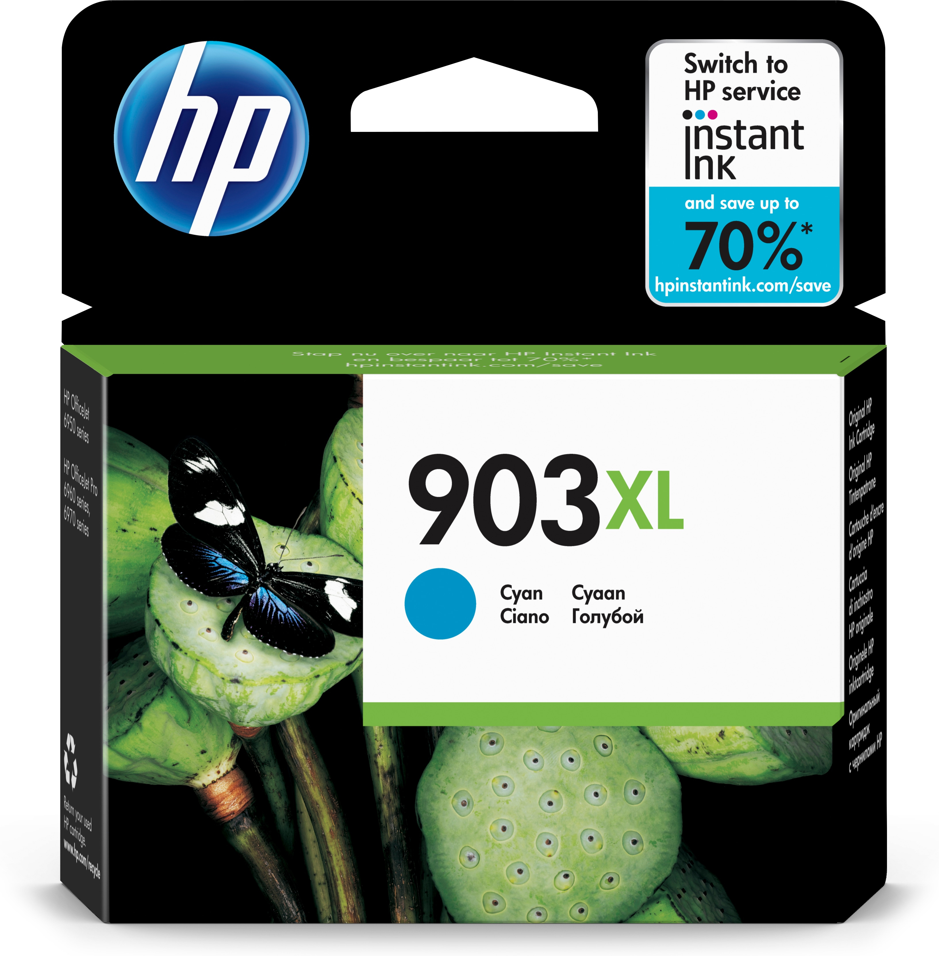 Image of HP T6M03AE/903XL Ink cartridge cyan high-capacity, 750 pages 8.5ml...