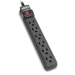 Tripp Lite TLP6B surge protector Black 6 AC outlet(s) 120 V 72" (1.83 m)