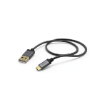 Hama 1.5m, USB2.0-A/USB2.0-C USB-kabel 1,5 m USB A USB C Antraciet