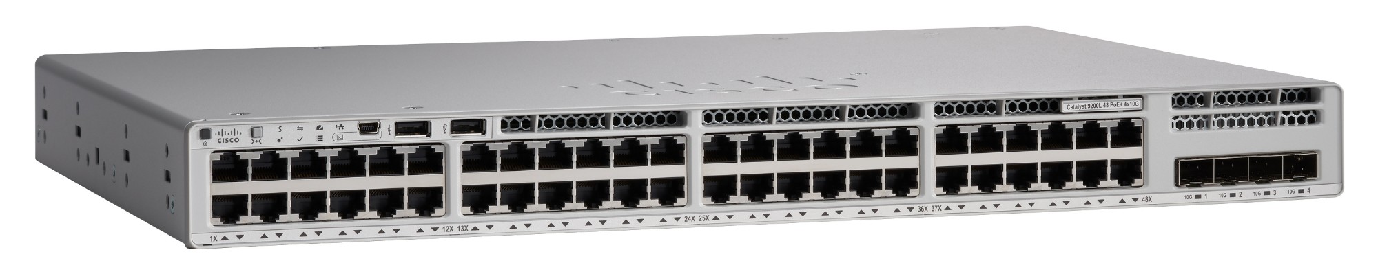 Photos - Switch Cisco C9200-48PXG-E network  Managed L2/L3 Gigabit Ethernet (10/ 
