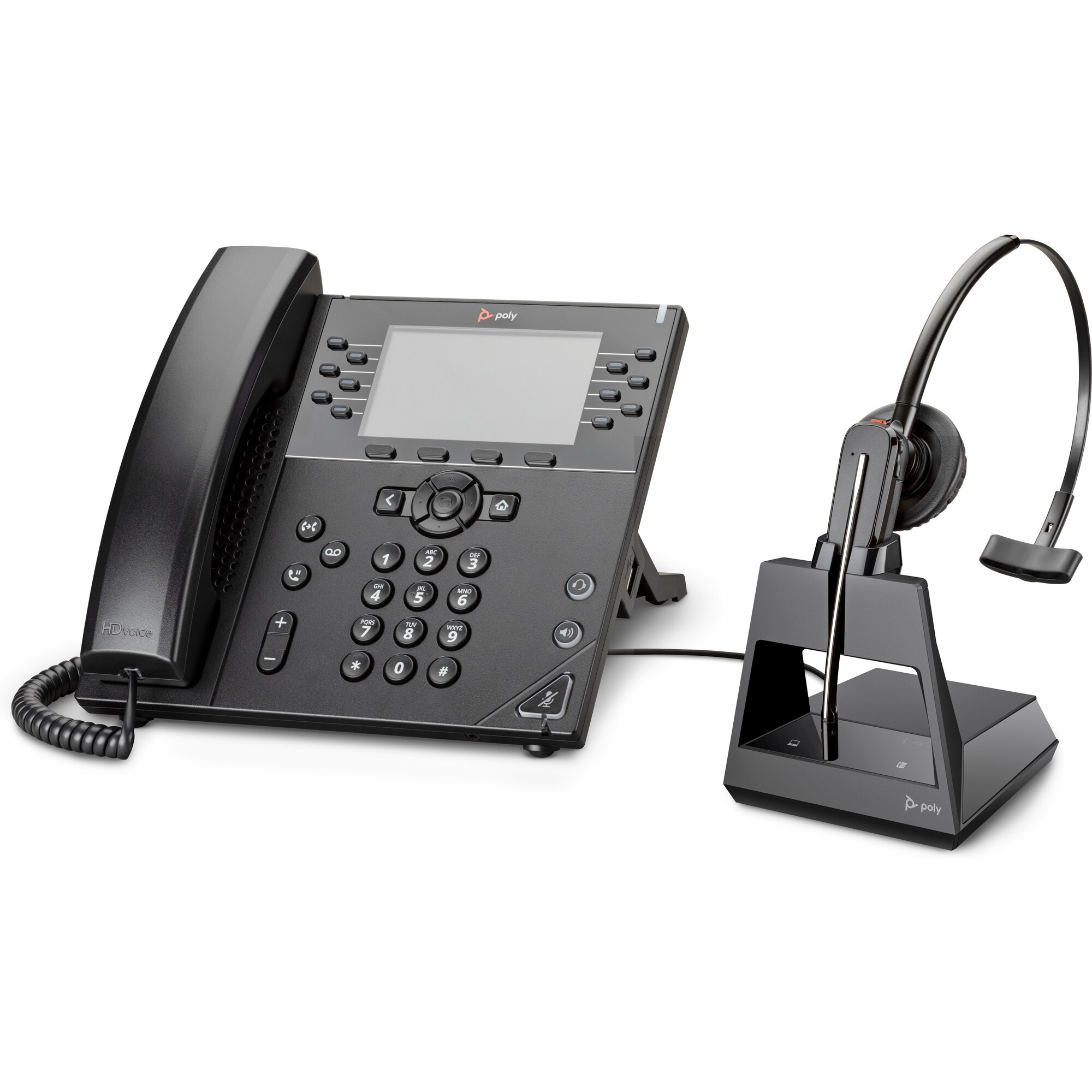 Photos - Mobile Phone Headset HP Poly Poly Voyager 4245 USB-A Headset 7D7K0AA#ABB
