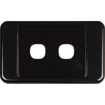 Digitek 2 Way Australian Style Wall Plate Black