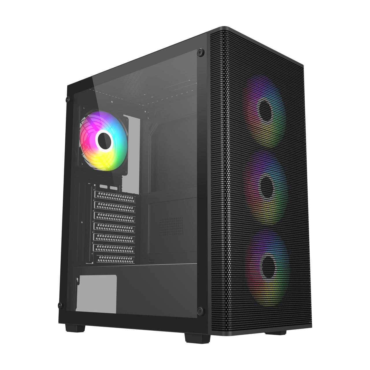 FSP M220-BA Case Midi Tower mATX. ATX Black ARGB