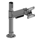 Ergonomic Solutions SpacePole Arc VESA 75/100,