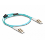 DeLOCK 87907 InfiniBand en Glasvezelkabel 1 m LC Aqua-kleur