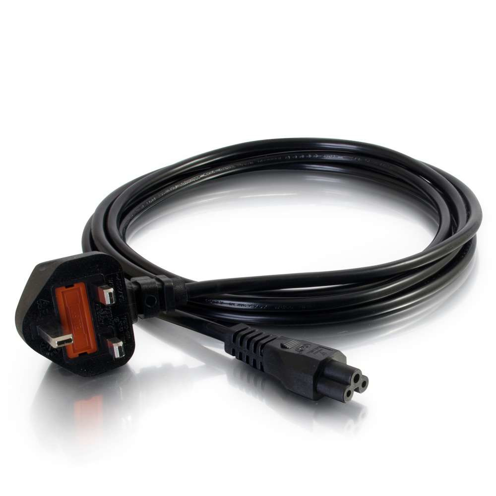 Image of C2G 80603 power cable Black 3 m C5 coupler BS 1363