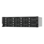 QNAP TL-R1600PES-RP storage drive enclosure HDD/SSD enclosure Black, Grey 2.5/3.5"