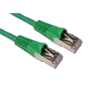 Cables Direct Cat6a, 15m networking cable Green S/FTP (S-STP)