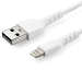 StarTech.com Cable Resistente USB-A a Lightning de 1 m Blanco - Cable de Alimentación y Sincronización USB Tipo A a Lightning con Fibra de Aramida Robusta - Con Certificación MFi de Apple - iPad/iPhone 12