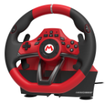 Hori Mario Kart Racing Wheel Pro Deluxe Black, Red USB Steering wheel + Pedals Analogue Nintendo Switch