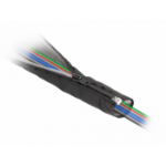 DeLOCK EMI Shielding braided sleeve with zip heat resistant 1 m x 30 mm black