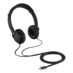Kensington K97458WW headphones/headset Wired Head-band Calls/Music USB Type-C Black