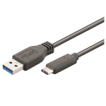 M-Cab 7001308 USB cable USB 3.2 Gen 1 (3.1 Gen 1) 1 m USB C USB A Black