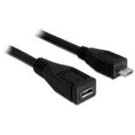 DeLOCK 83248 USB cable USB 2.0 1 m Micro-USB B Black