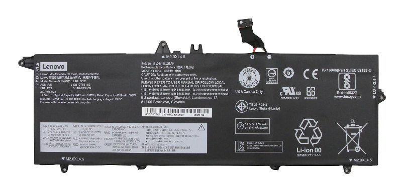 Lenovo 5B10w13909 Laptop Spare Part Battery