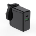 FDL 2 PORT 1 X USB-C PD & 1X USB A QC3 CHARGER 65W - BLACK