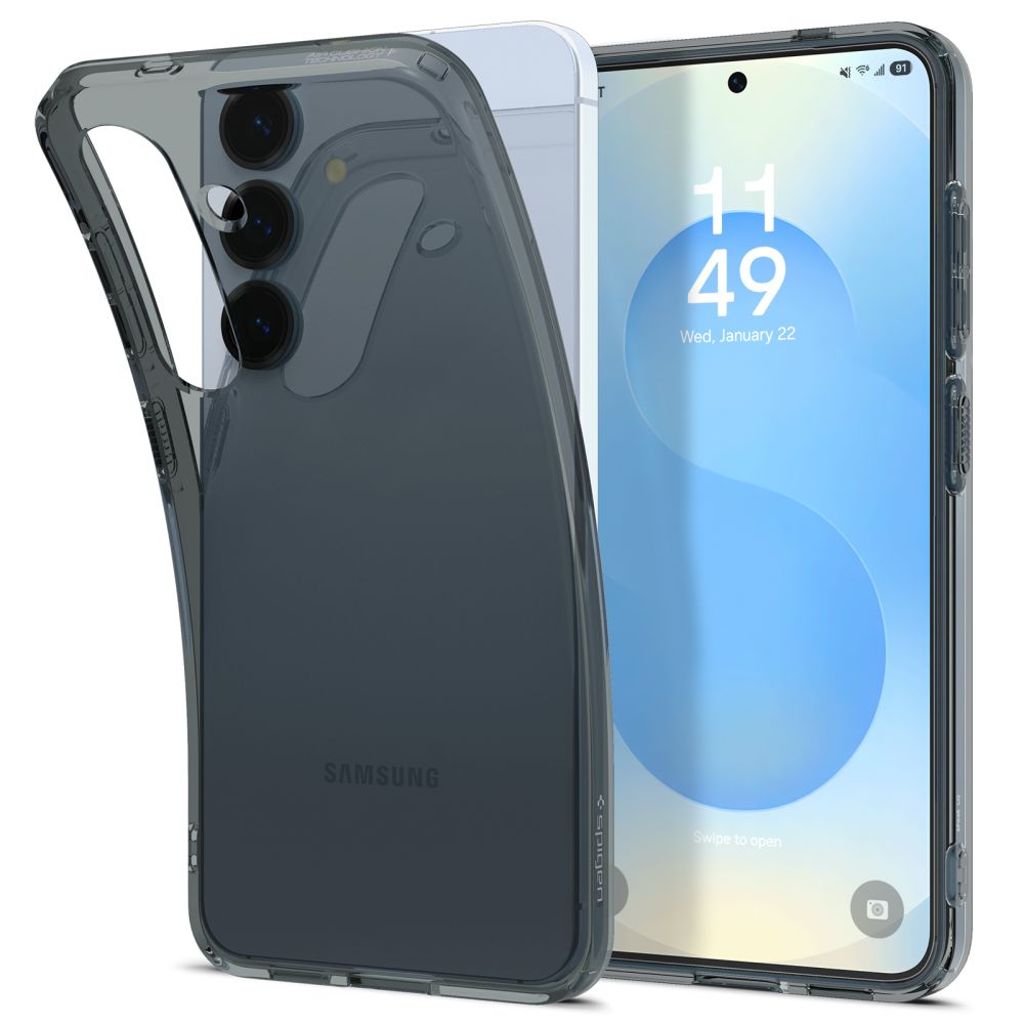 EU Product - Liquid Crystal Case for Samsung Galaxy S25 Plus - Transparent thumbnail