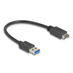 DeLOCK USB 10 Gbps Cable USB Type-E Key A 20 pin male to USB Type-A male 30 cm