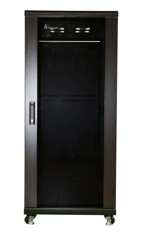 Extralink Rackmount cabinet 27U 600x800 Black standing