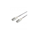 Mercodan UltraFlex Patchkabel KAT6 UTP, 10m, Hvid, LSZH Halogenfri, AWG26, kobber, FLUKE testet networking cable White Cat6 U/UTP (UTP) Round