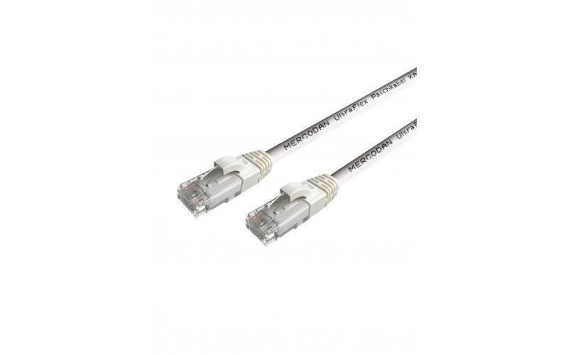 Mercodan UltraFlex Patchkabel KAT6 UTP. 10m. Hvid. LSZH Halogenfri. AW