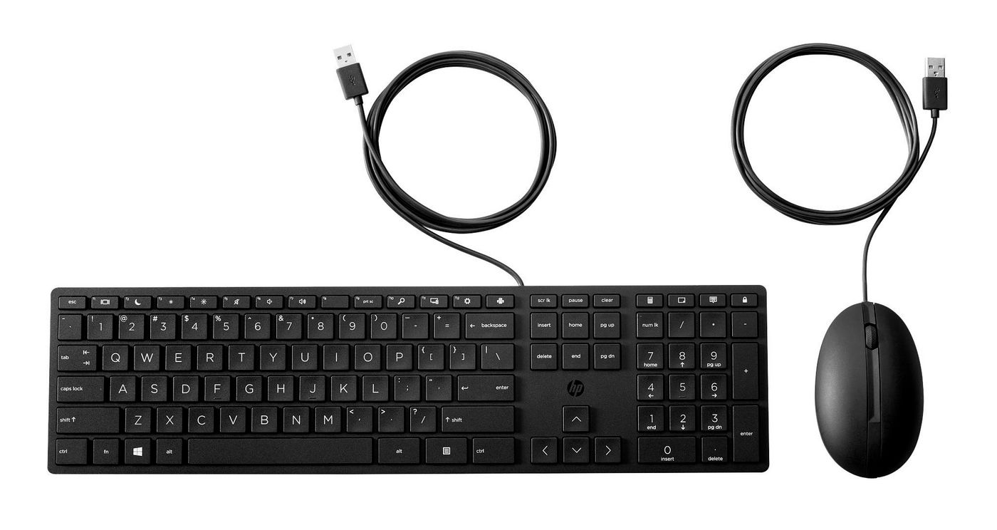 HP Wired Desktop 320MK Mouse and
