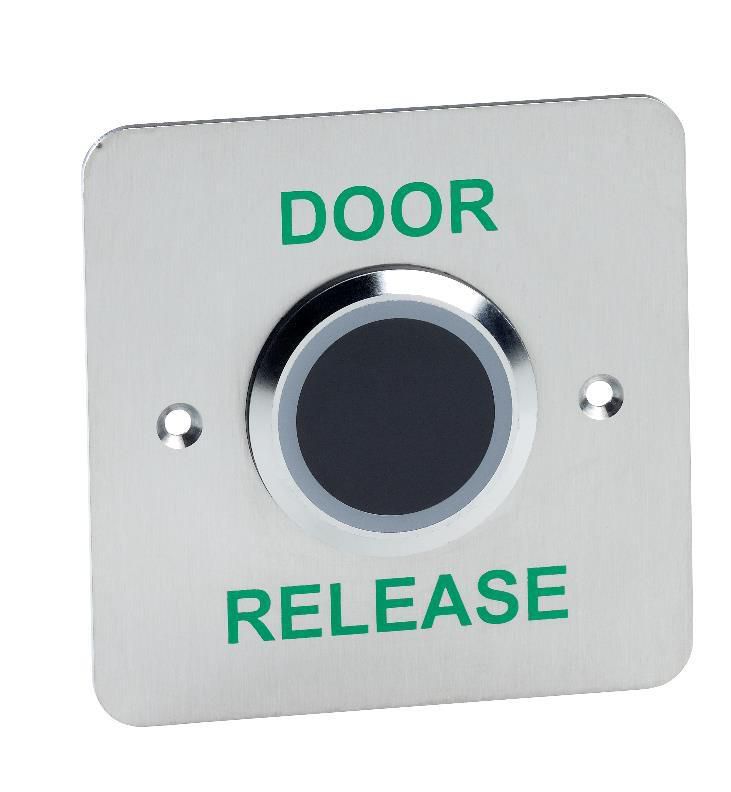 Flush stainless steel no  touch infrared exit button thumbnail