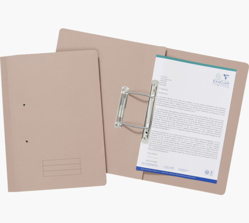 Image of Exacompta TFM-BUFZ folder Manila hemp Beige A4