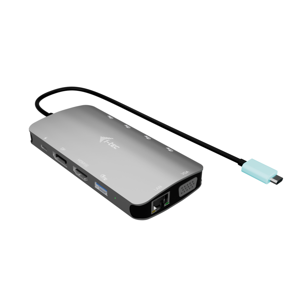 I-Tec Usb-C Metal Nano 3X Display (Dp. Hdmi And Vga) Docking Station +