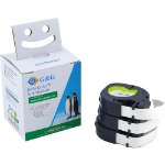 G&G 14973 labelprinter-tape Zwart op wit