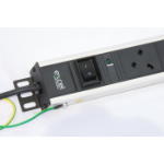 Excel 555-251 power extension 3 m 8 AC outlet(s) Black, White