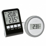 TFA-Dostmann PALMA Vloeibare omgevingsthermometer Binnen/buiten Zwart, Grijs