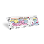 Logickeyboard LKB-PT-CWMU-FR keyboard Office USB AZERTY French Multicolour