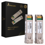 Extralink SFP+ 10G 2-pack | Moduł SFP+ | 10Gbps, LC/UPC, 1310nm, 2km, single mode, DOM (EX.35917) network transceiver module