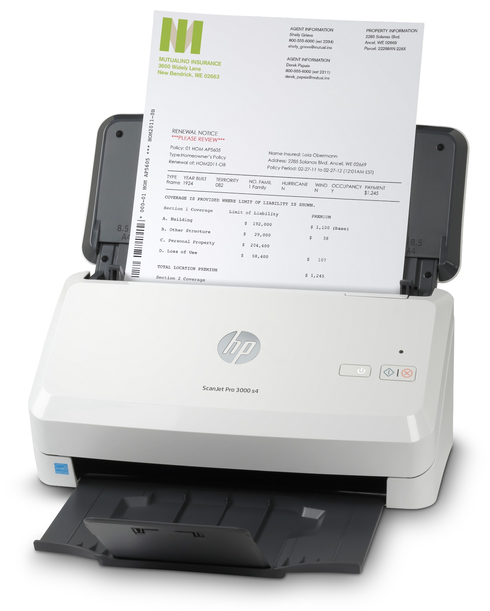 HP ScanJet Pro 3000 s4 Sheet-feed Scanner