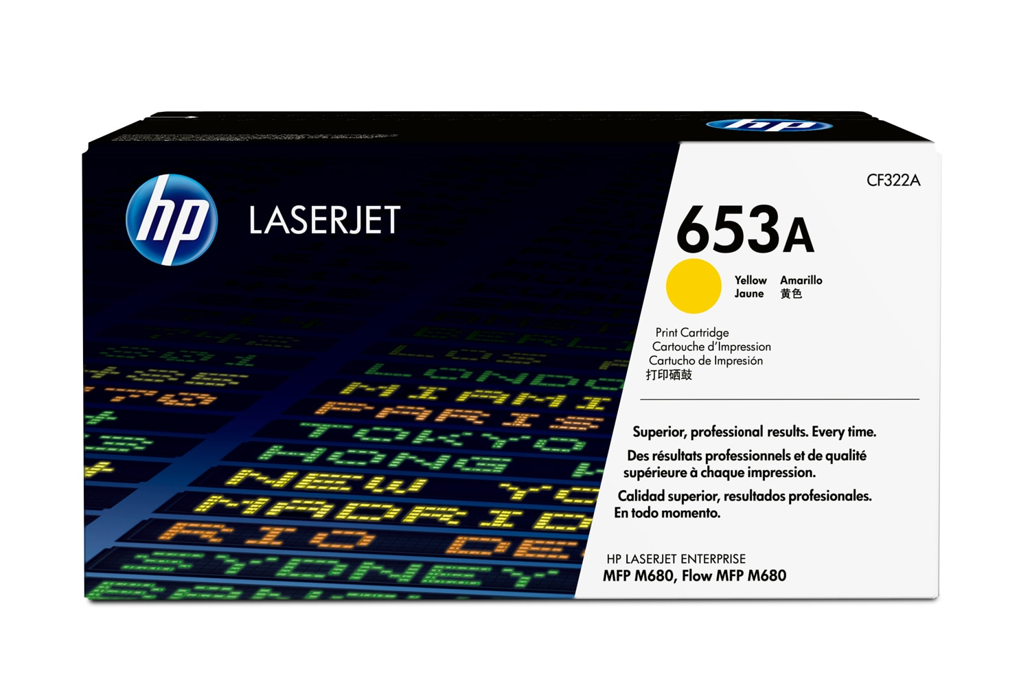 HP CF322A/653A Toner cartridge yellow. 16.5K pages ISO/IEC 19798 for H
